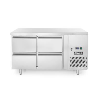 Chladicí stůl se 4 zásuvkami a postranními skříňkami, Arktic, Profi Line, 230V/250W, 1360x700x(H)858mm | 233764